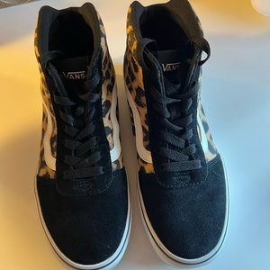 COPY - Cheetah high top Vans, womens 7.5